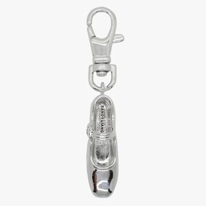 Sandy Liang Silver Mary Jane Pointe Bag Charm